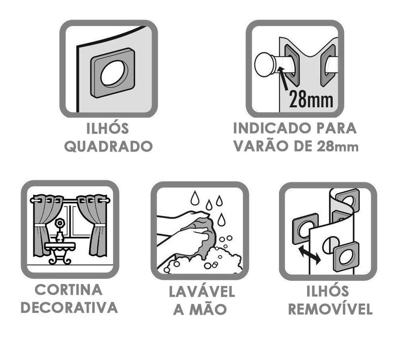 Cortina para Cozinha de Voil com Forro de Microfibra - Conforto e Beleza para o Seu Ambiente - Barato e Rápido