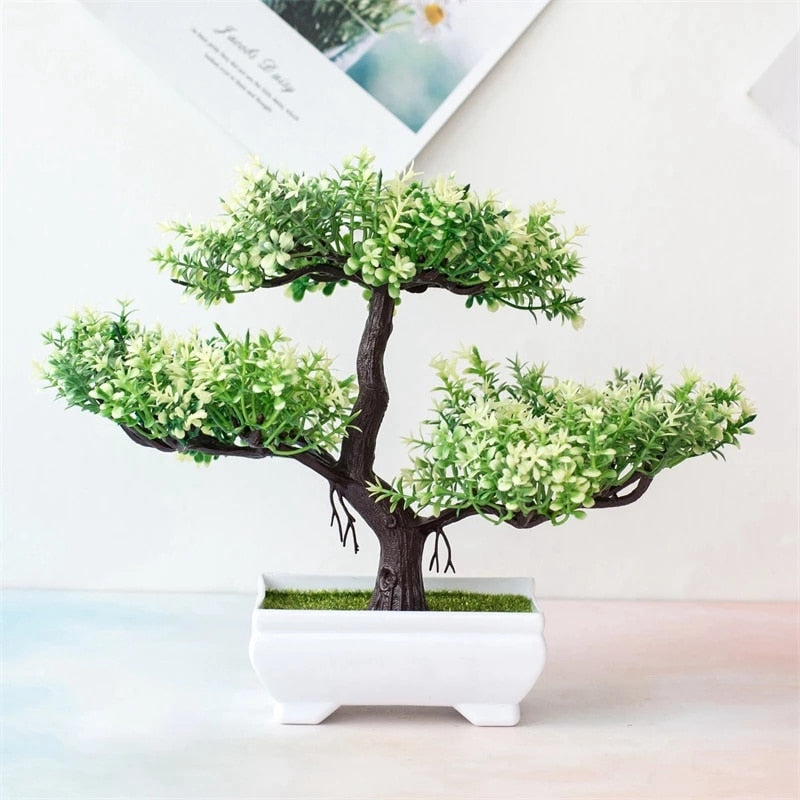 Bonsai Artificial para Decoração Realista Pequeno Porte - Barato e Rápido